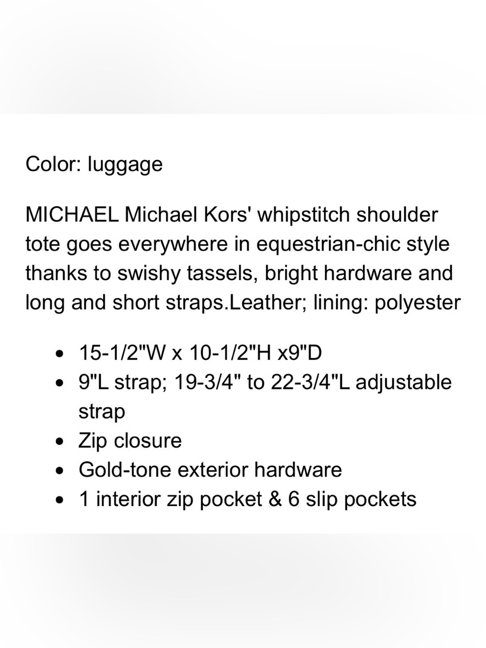 ▪️MICHAEL KORS Lauren Shoulder/Crossbody Bag - Picture 13 of 13